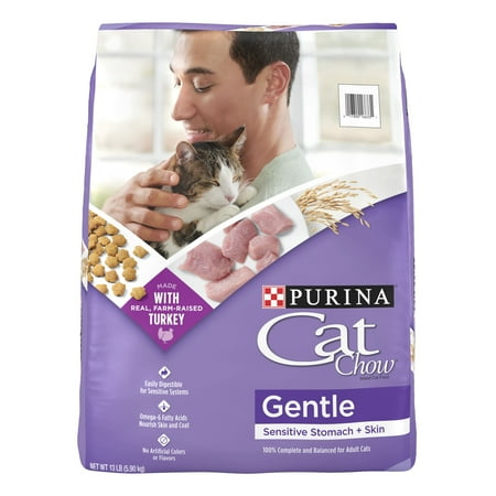 UPC: 0017800166331 | Purina Cat Chow Dry Cat Food Gentle Sensitive Stomach & Skin Farm Raised Turkey 13 lb Bag