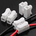 thumbnail image 3 of 100pcs Quick Wire Connector Cable Tape Cables Terminal Block 2 Way Clamp Professional Lightweight Splices Lock Wires Terminals, 3 of 7