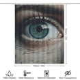 thumbnail image 2 of Eyes Combined with Flowers Shower Curtain Cloth Fabric Bathroom Decor with Hooks, 2 of 8