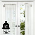 thumbnail image 5 of Meriville 14"-24" Swing Arm Curtain Rod, 3/4" Diameter, Black, 2 pieces, 5 of 7