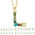 thumbnail image 1 of ziyahi Simple Women Exaggerated Letter Dangle Necklace Girl Pendant Chain Adjustable Rhinestone Elegant Gift Jewelry, 1 of 9