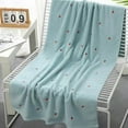 thumbnail image 2 of 2x Conveniently Used Strawberry Embroidered Designer Towel Set Set Cute Skin-friendly And Soft Cotton Blue green set, 2 of 8