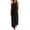 Black Dress, variant on Miluxas Women's Halter Neck Sleeveless Maxi Dress Pleated Front A Line Looes Flowy Long Dress with Pockets Lightweight Beach Vacation Outfits Brown