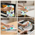 thumbnail image 6 of 2 Pcs Pioneer Flower Floral Print Pattern Kitchen Towels, Funny Microfiber Dish Towel Set, 18" X 26" Tea Towels, 6 of 6