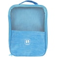 thumbnail image 1 of GOOHOCHY Bolsa de viaje para zapatos, impermeable, organizador multifuncional para viajes (azul), 1 of 8