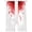 Red, variant on Modern Sage Green Sheer Curtains 96 Inch Length 2 Panels Set, Gradient Floral Abstract Bohemian White Voile Window Treatment Semi Sheer Long Curtains Drapes for Bedroom/Living Room/Kitchen 52"x96"x2