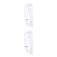 thumbnail image 4 of Minnieouse Mallas acanaladas sin costuras para mujer, ropa deportiva estirable para Fitness, pantalones de levantamiento de cadera a rayas, Sexy, Blanco S 2piezas, 4 of 6