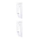 thumbnail image 2 of Sonducket Mallas acanaladas sin costuras para mujer, ropa deportiva estirable para Fitness, pantalones de levantamiento de cadera a rayas, Sexy, Blanco S 2Conjunto, 2 of 6