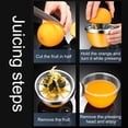 thumbnail image 6 of XKHZJL Stainless Steel Robust Hand Juicer Reamer Rotation Press with Strainer＆Bowl, Citrus Lemon Orange Grapefruit Juicer Manual Squeezer, Pour Spouts, Dishwasher Safe, Easy to Clean, 6 of 9