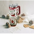 thumbnail image 2 of Christmas Tumbler 40 oz Santa Claus Tumbler Winter Leak Proof Cup Insulated Water Bottle Coffee Travel Mugs Joy Merry Christmas Decor Holiday Gifts (1PCS), 2 of 6