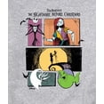 thumbnail image 3 of Nightmare Before Christmas - Creepy Comic Jack And Sally - Men's Crew Fleece Sweatshirt, 3 of 5