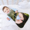 Salouo Deep Forest Stone Green Dragon Print Baby Sleep Sack Wearable