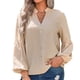 thumbnail image 4 of Camisas Para Mujer Moda Casual Cuello en V Manga Larga Color Sólido Camiseta Top Pullover Blusa Odeerbi  ODB127463, 4 of 9