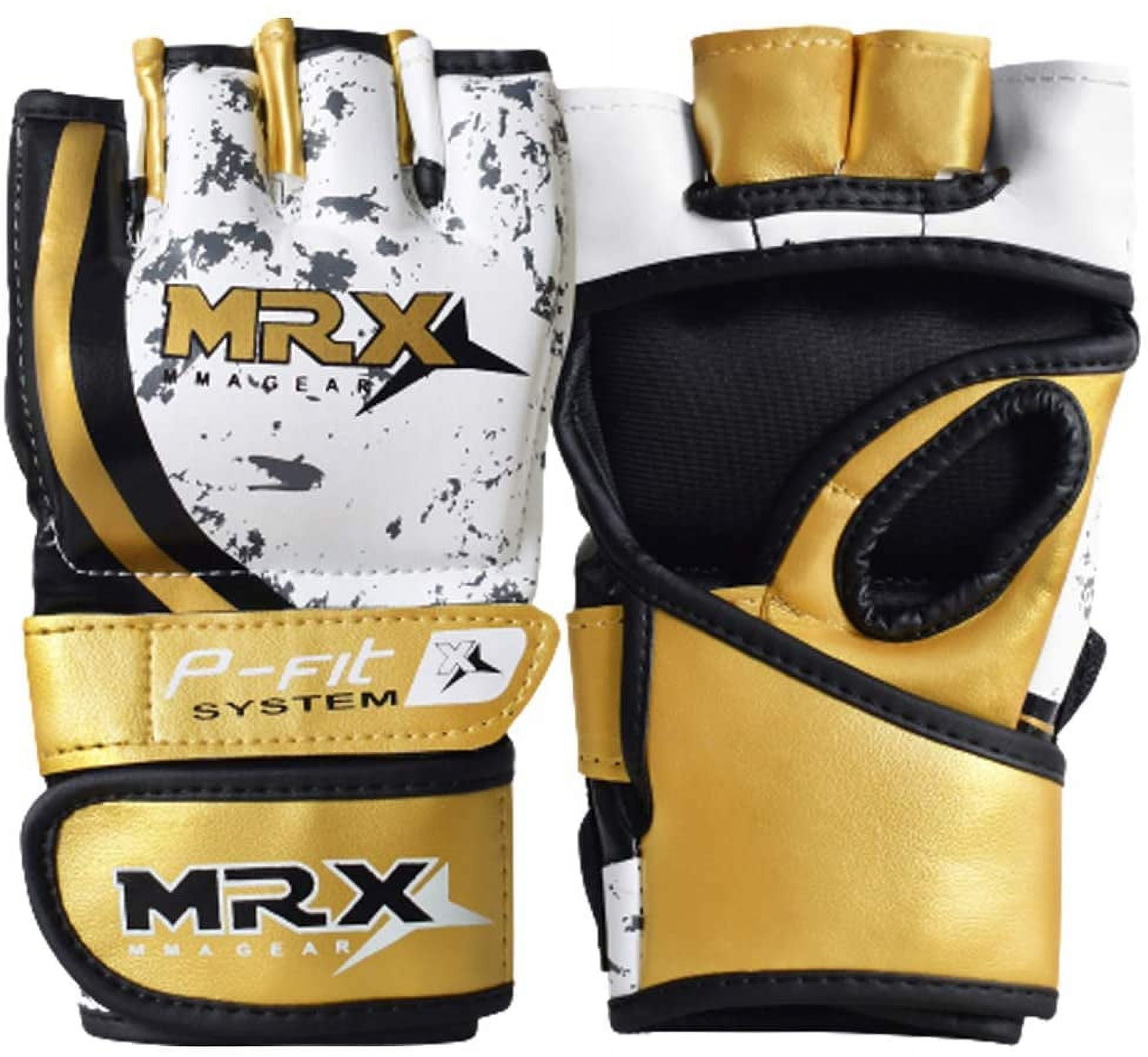 MRX MMA Grappling Gloves for Women Bag Training Boxing Sparring Golden Large