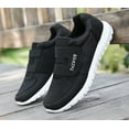 thumbnail image 4 of KAQ Leader Show Women's Elderly Casual Comfort Walking Shoe Safety Flats Non-Slip Hook & Loop Sneakers, 4 of 5