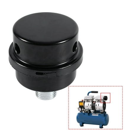 1/2 Thread Connector Muffler Filter Silencer for Oil-less Air Compressor, Silencer, Noise