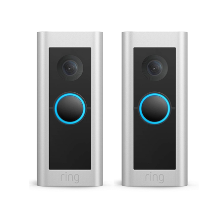Pack of 2 Smart Wired Video DoorBell Pro Wi-Fi HD Video - 23-007371-02