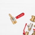 thumbnail image 1 of OULII Water Pipe Valves 1Set Golden Shut Off Valve Round Handle Plumbing Supplies, 1 of 8