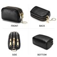 thumbnail image 6 of KALUNMA Women's Wallet Triple Zip Around Keychain Wallets RFID Blocking Small Leather Credit Card Holder Coin Purse Travel Clutch, 6 of 8