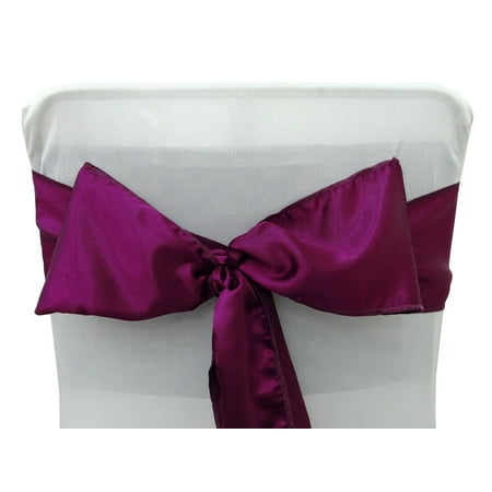 

Darling Souvenir Pack Of 75 Satin Chair Sashes Bow Sash For Wedding & Events Supplies Party Decoration Chair Cover Sash - Colors Available