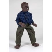 Mego Horror Flocked Fly and Flocked Werewolf Collectible Action Figure 2 Pack with Collectible Coin