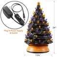 thumbnail image 4 of 24" Hand Painted Ceramic Halloween Tree, Pre-Lit Decoration with 148 Multi-Color Lights, Jack-O-Lantern and Star Toppers, 4 of 7
