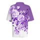 thumbnail image 5 of Fiudx Liquidación de Ofertas Flash Blusa con Botones y Cuello Vuelto de Manga Corta con Estampado Cómodo E Informal para Mujer a La Moda, 5 of 5