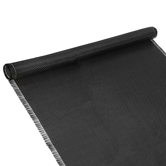 Uxcell Carbon Fiber Fabric 4.3ft x 35" Carbon Fiber Sheet Roll 2x2 Twill Weave 3K 220g Black
