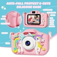 thumbnail image 5 of Inadays Kids Camera for Girls Boys 64GB 1080HD Selfie Digital Cameras Video Toddler Unicorn Toys Christmas Birthday Gift Age 3-10, Pink, 5 of 9