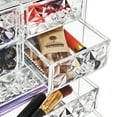 thumbnail image 4 of Sorbus Acrylic Cosmetic Makeup and Jewelry Storage Case Display, Spacious Design, Diamond Pattern, 3 Large/4 Small Drawers, 4 of 11