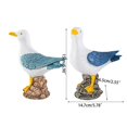 thumbnail image 2 of Cute seagull Figurine Resin Nautical Decorations Ornaments Rustic Vintage Coastal Beach Home Decorations Nautical Gift Light blue, 2 of 4
