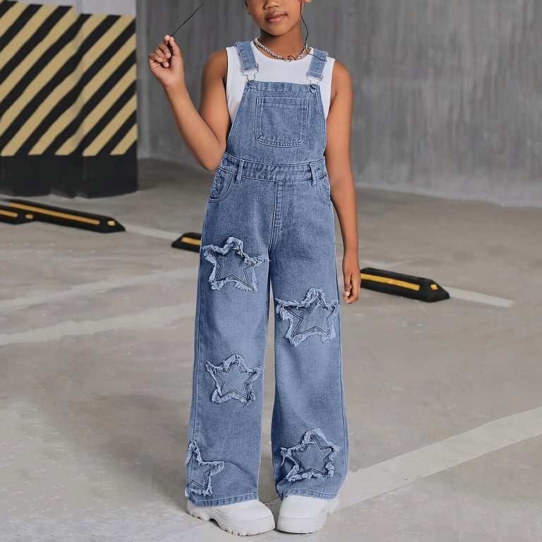 Teens Girls Vintage Denim Long Jumpsuit Overalls P... – Vicedeal Teens Girls Vintage Denim Long Jumpsuit Overalls P... – Vicedeal