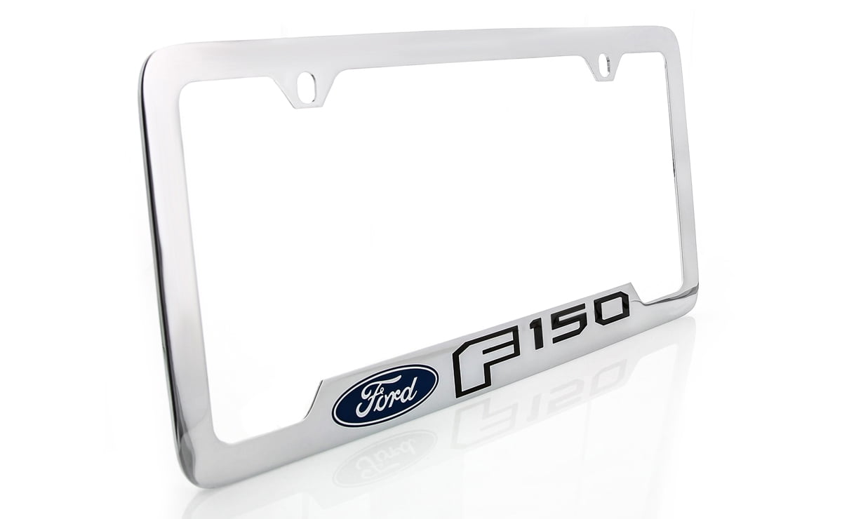 Ford Mustang Script With Dual Pony Logos Bottom Engraved Black Coated