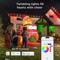 thumbnail image 3 of Enbrighten 50ft Wi-Fi Eternity Lights, Permanent Outdoor Lights, 36 LEDs, Smart LED Eaves Lights for Christmas, Halloween, Party, Game Day and More, 3 of 9