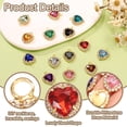 thumbnail image 3 of Uxcell 20 Pcs Encanto de Rhinestone en Forma de Corazón para Hacer Joyas, Rojo, 3 of 7