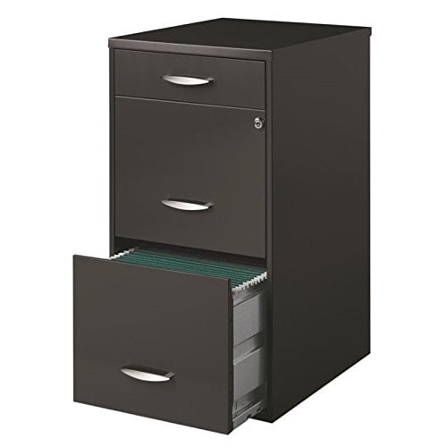 Hirsh Soho 3 Drawer File Cabinet In Charcoal Walmart Com Walmart Com