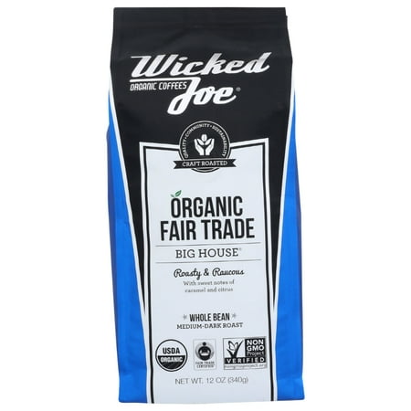 Wicked Joe Coffee Big House Whole Bean Coffee 12 oz.