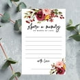 thumbnail image 3 of Koyal Wholesale Share a Memory Cards, Fall Burgundy Marsala Floral Cards for Wedding, Memories, 4" x 6", 52-Pk, 3 of 5