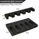 thumbnail image 3 of Improved Foam Gun Rack For 5 Guns Storage Hunting Gun Safe Accessory Rifles Shotguns Wall Mount Gun Holder With Magnetic Strip, 3 of 5