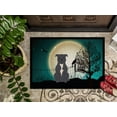 thumbnail image 3 of Halloween Scary Staffordshire Bull Terrier Blue Door Mat, 3 of 4