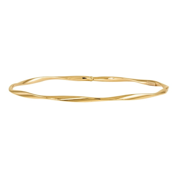 FJC Finejewelers 14k Yellow Gold Polished Twisted Slip-on Bangle