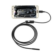 T-Mack New Security camera Black 6 LED 7mm Lens Cable Waterproof Mini USB Inspection Borescope Camera For Android Endoscope 640*480 Phones/1280*720 PC