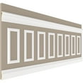 thumbnail image 5 of Ekena millwork 94 1/2"L (Adjustable 36"H to 40"H) Ashford Square Panel Traditional Wainscot Paneling Kit, 5 of 10