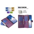 thumbnail image 4 of Compatible with Google Pixel 7 Premium PU Leather Wallet Case with 9 Card Slots Zipper Pocket and Hand Strap, 4 of 5