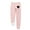 Pink, variant on VERUGU Women Leggings Fall Winter Fashion Heart Print Lamb Fleece Elastic Drawstring Pockets Thick Warm Casual Trousers Black L