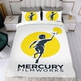 thumbnail image 4 of Mercury Filmworks Conjunto de sábanas temático, trío de piezas, cómodo y amigable con la piel, diseño único, regalo de decoración para el hogar para familiares, amigos y fans,173cm *218cm, 4 of 6