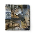 thumbnail image 3 of Mainstays 58" 100% Polyester Lux Anti-pill Fleece Deer Elk Sewing & Craft Fabric by the Yard, Brown, 3 of 4