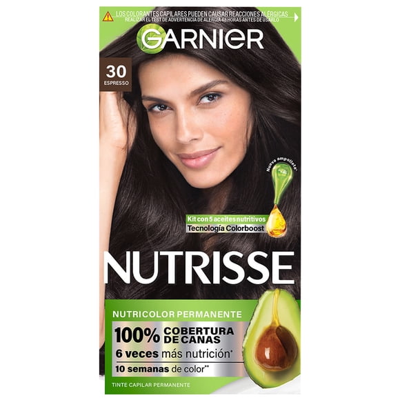 Tinte para cabello Garnier Nutrisse 30 espresso
