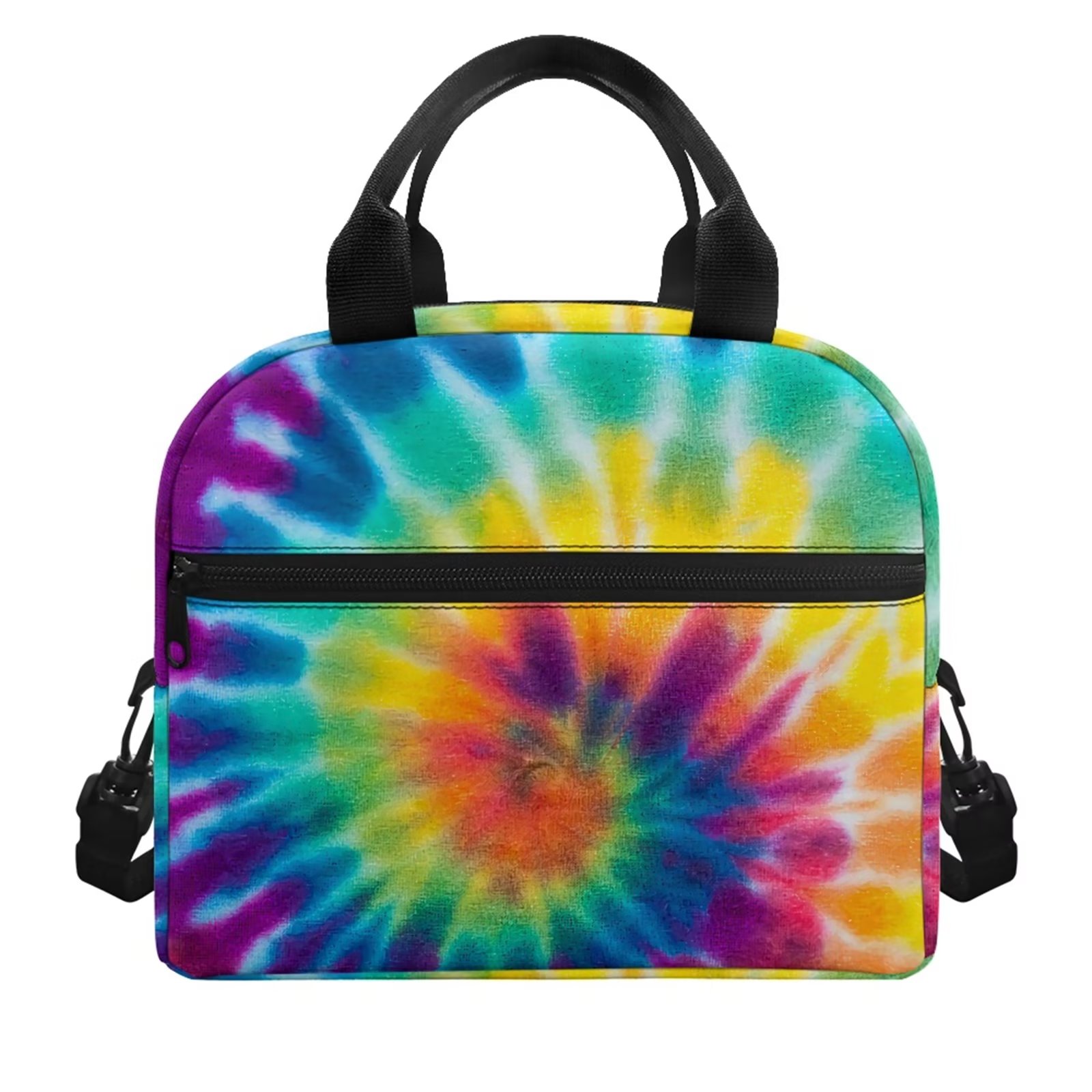 FKELYI Rainbow Tie Dye Lunch Box Portable Insulated Lunch Food