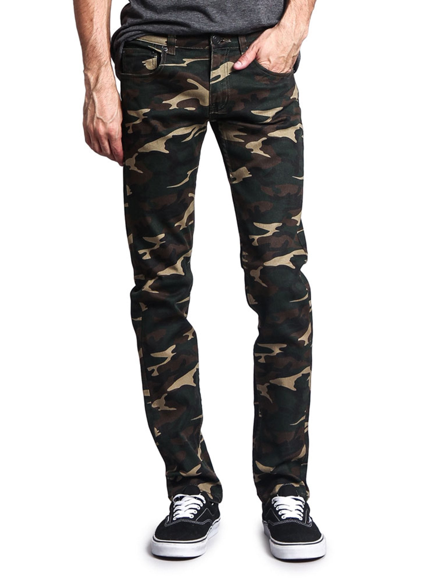 camouflage skinny fit jeans